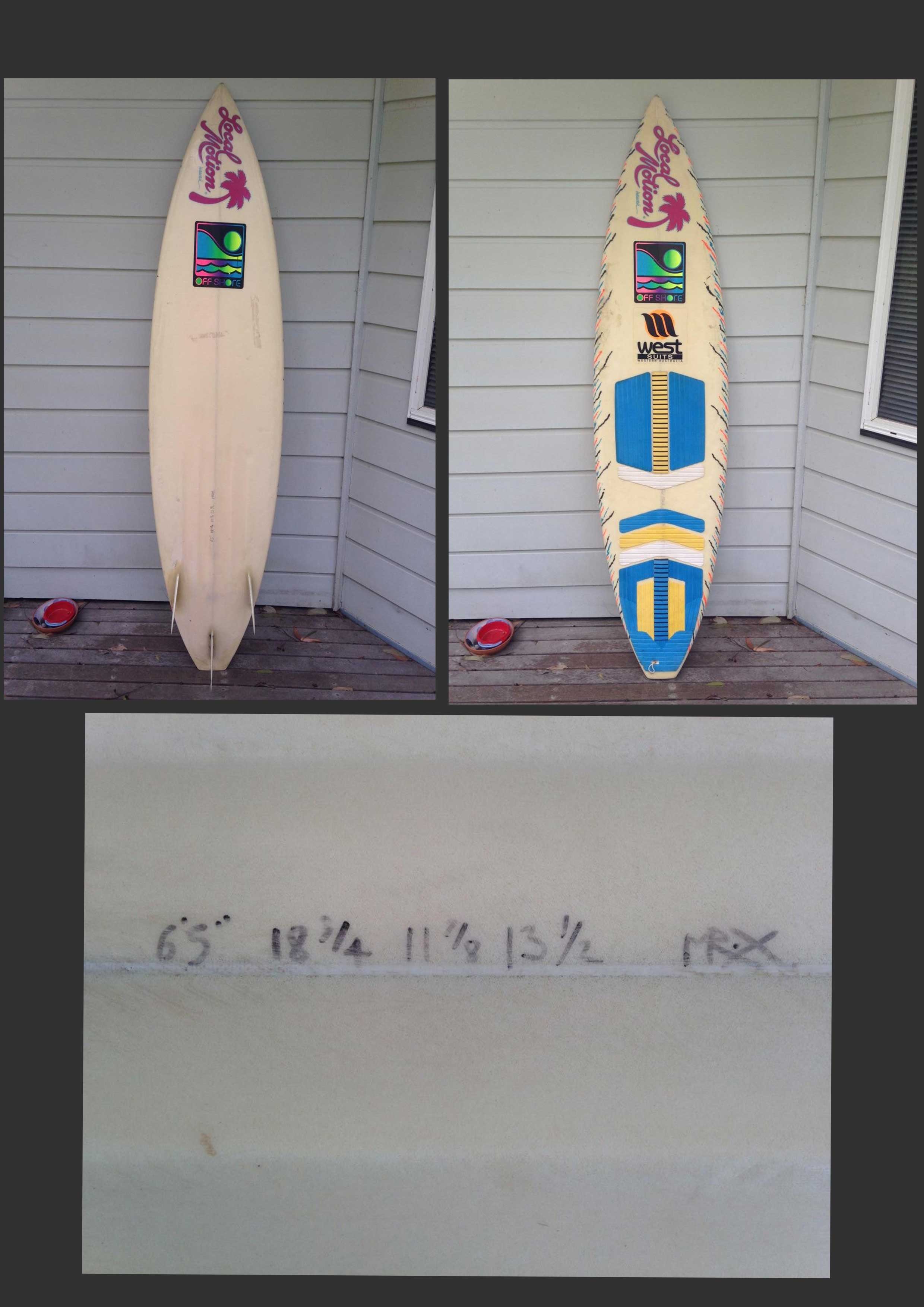 80's Surf Board with size